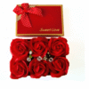 Aranjament Floral Parfumat cu 6 Trandafiri de Sapun  Flori Artizanale Albe DFMiSHOP FreeQⓇ