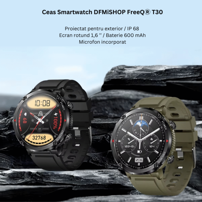 Ceas Smartwatch DFMiSHOP FreeQⓇ T30 (1) Ceas Smartwatch DFMiSHOP FreeQⓇ T30