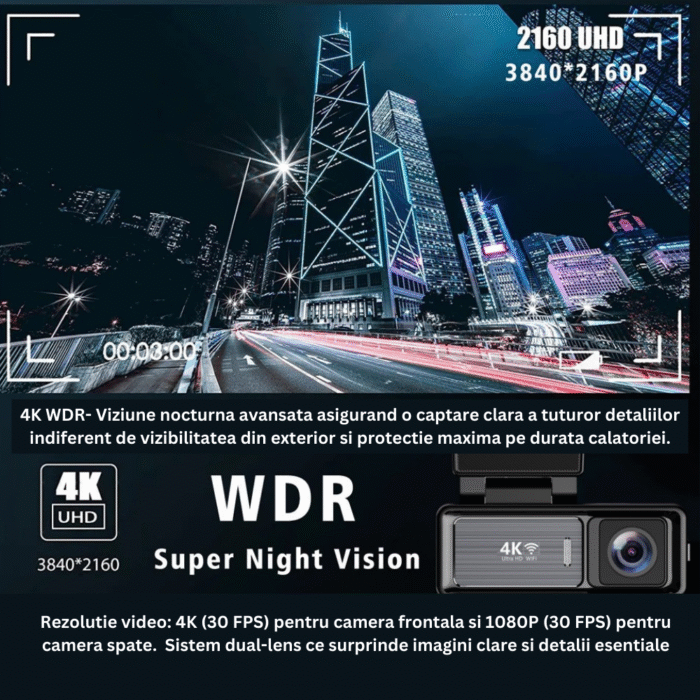 DFMIshopFreeQ Camera auto 2 Camera auto DVR dubla DFMiSHOP FreeQⓇ Model M6