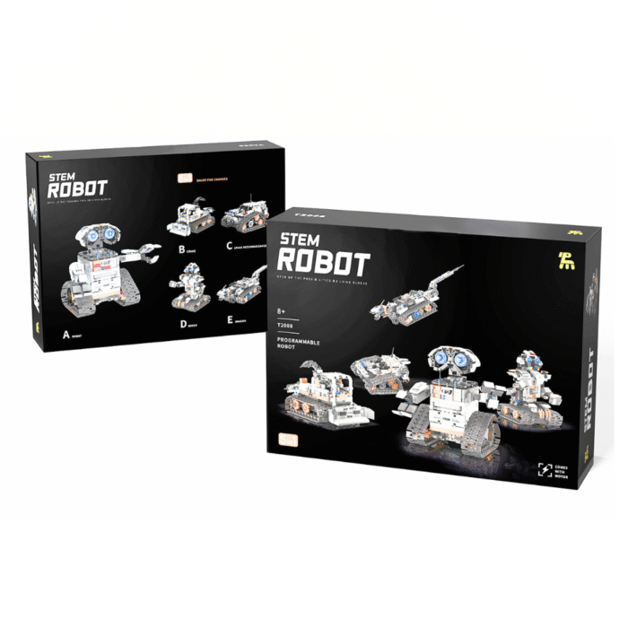 DFMIshopFreeQ Robot 5 in 1 Set Constructie Robot 5 in 1 DFMiSHOP FreeQ Ⓡ T2008 Kit STEM