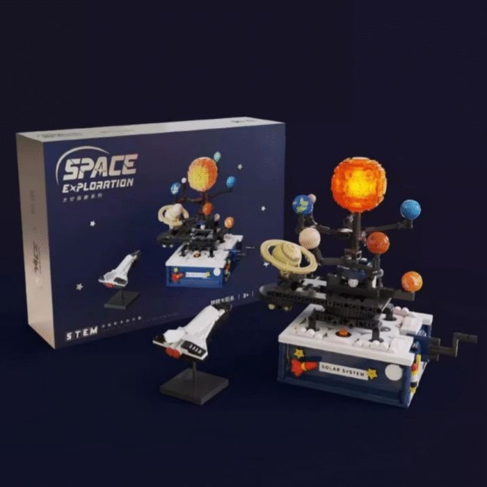 DFMIshopFreeQ Sistem Solar 4 Set Constructie Sistem Solar Si Nava Spatiala DFMiSHOP FreeQ Ⓡ T5002 Kit STEM