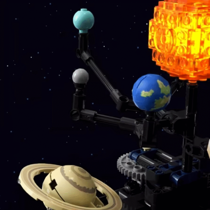 DFMIshopFreeQ Sistem Solar 7 Set Constructie Sistem Solar Si Nava Spatiala DFMiSHOP FreeQ Ⓡ T5002 Kit STEM