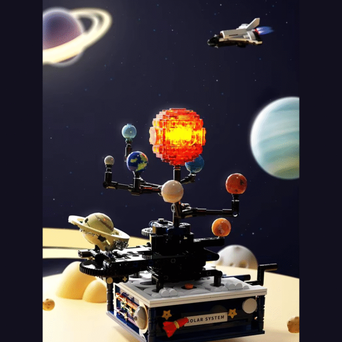 DFMIshopFreeQ Sistem Solar 8 Set Constructie Sistem Solar Si Nava Spatiala DFMiSHOP FreeQ Ⓡ T5002 Kit STEM