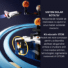 Set Constructie Sistem Solar Si Nava Spatiala DFMiSHOP FreeQ Ⓡ T5002 Kit STEM