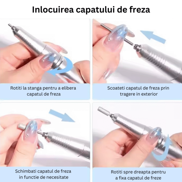 DFMiSHOP FreeQ 1 Freza unghii Multifunctionala DFMiSHOP FreeQⓇ 3 in 1, model V3