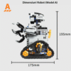 Set Constructie Robot 5 in 1 DFMiSHOP FreeQ Ⓡ T2008 Kit STEM